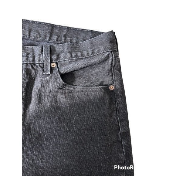 Levis 501 Original Fit Button Fly Mens Black Wash Size 35 X 30 - Picture 5 of 8